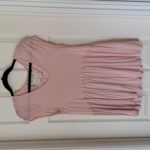 Blush pink empire waist tee M